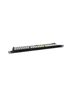 Patch panel 19" 24P Slim Cat.6A UTP RJ45 DUAL 0.5U - PU 4811