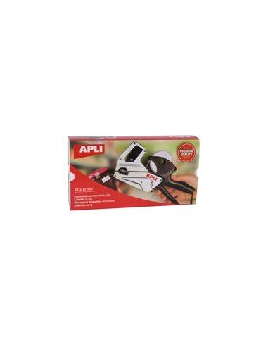 Maquina etiquetadora 1 linea Premium Apli utiliza etiquetas 21x12mm