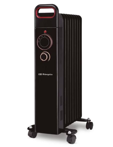 RU 1500 Interior Negro 1500 W Radiador de aceite eléctrico