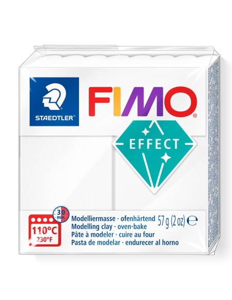 FIMO 8020 Pasta de modelar 57 g Translúcido, Blanco 1 pieza(s)