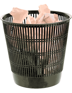 ARC PAPELERA REJILLA NEGRA 3001NE