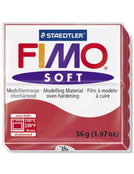 FIMO soft Pasta de modelar 56 g Rojo 1 pieza(s)