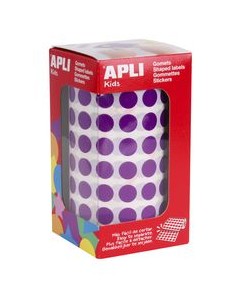 ROLLO GOMETS REDONDO LILA AUTOADHESIVOS 105MM