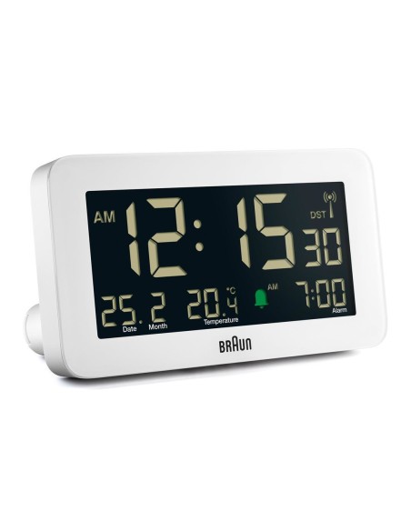 BC10 Reloj despertador digital Blanco