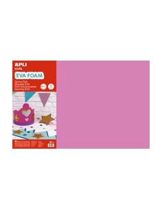 BLISTER 5 LAMINAS GOMA EVA ROSA 40X60 2MM APLI