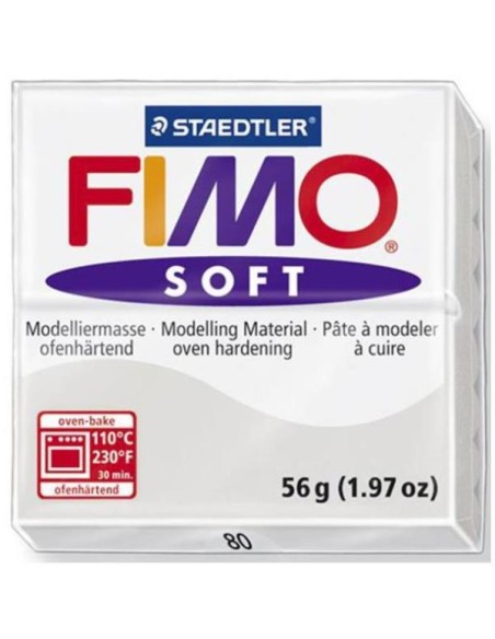 FIMO soft Pasta de modelar 56 g Gris 1 pieza(s)