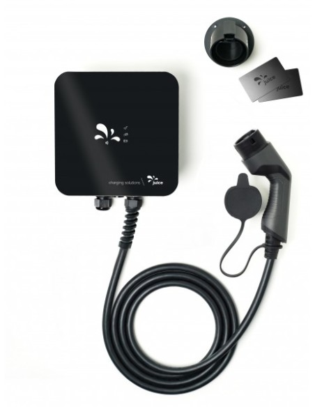 EL-JCME22M estación de carga para vehículo eléctrico Negro Pared 3