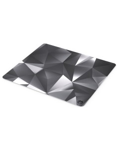 Crystal Black L Alfombrilla de ratón para juegos Negro, Blanco