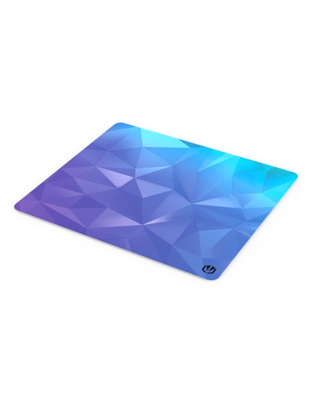 Crystal Blue L Alfombrilla de ratón para juegos Negro, Azul