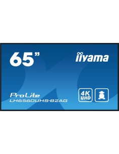 LH6560UHS-B2AG pantalla de señalización Pizarra de caballete digital 165,1 cm (65") LED Wifi 500 cd / m² 4K Ultra HD Negro Proce