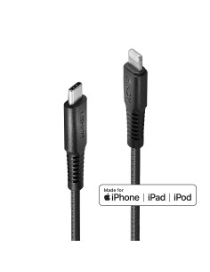 31286 cable de conector Lightning 1 m Negro