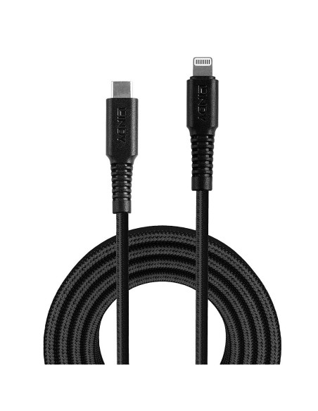31286 cable de conector Lightning 1 m Negro