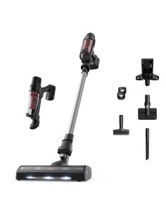 RH6A71 Aspiradora escoba 2 en 1 Batería Secar Sin bolsa Aluminio, Rojo