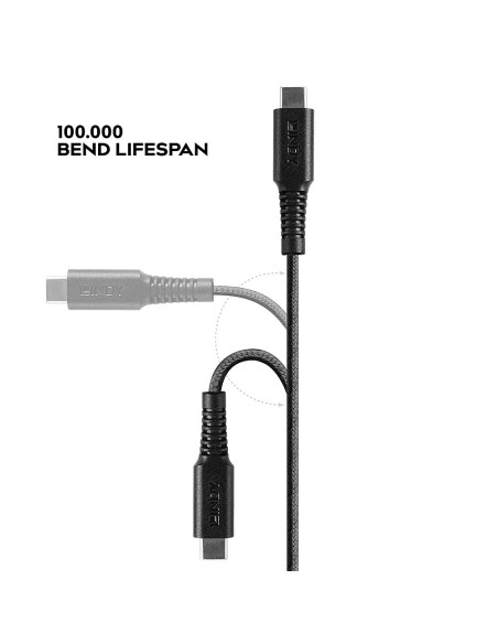 31286 cable de conector Lightning 1 m Negro
