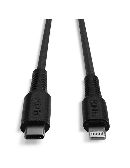 31286 cable de conector Lightning 1 m Negro