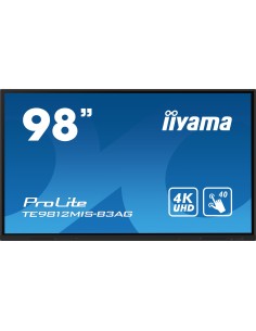 TE9812MIS-B3AG pantalla de señalización Diseño de quiosco 2,49 m (98") LCD Wifi 400 cd / m² 4K Ultra HD Negro Pantalla táctil Pr