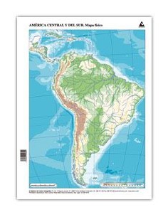 Paq 50 mapas suramerica fisico mudos