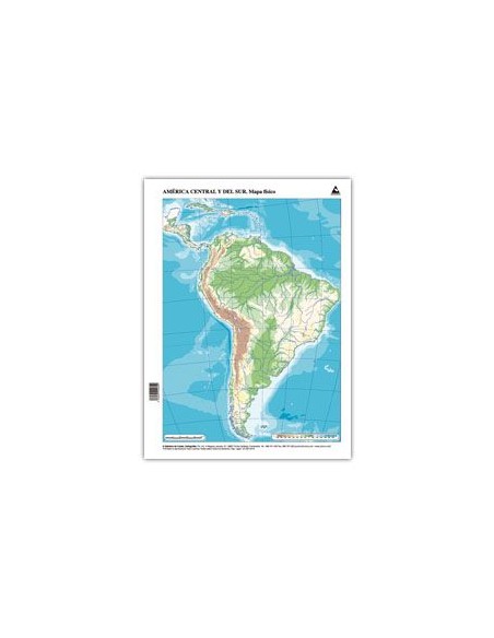 Paq 50 mapas suramerica fisico mudos