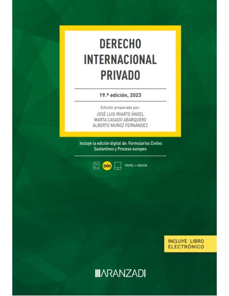 DERECHO INTERNACIONAL PRIVADO 19 EDICION