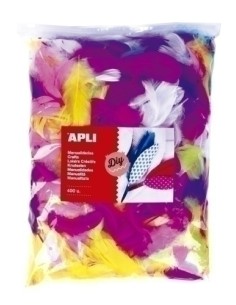 PLUMAS APLI 7-16 cm. SURTIDO B/400