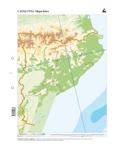 Paq 50 mapas catalunya fisico mudos