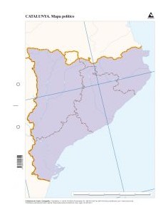 Paq 50 mapas catalunya politico mudos