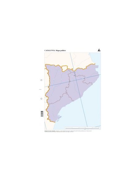 Paq 50 mapas catalunya politico mudos