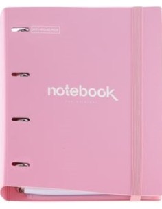 Carpebloc a4 4 anillas 35mm polyfoam color rosa emotions