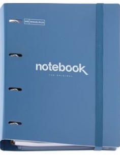 Carpebloc a4 4 anillas 35mm polyfoam color azul marino emotions