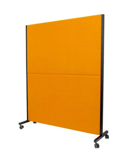 Biombo Valdeganga bali naranja con ruedas con freno