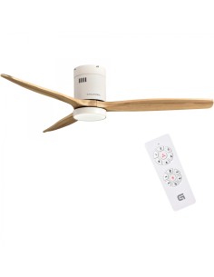 SKYWIND-52WB ventilador Blanco, Madera