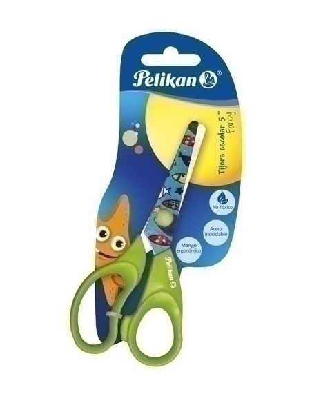 TIJERAS ESC. PELIKAN FANCY 5 BLISTER de - Pack de 12 unidades