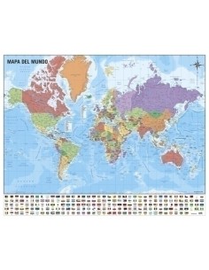 MAPA ERIK MURAL 40x50 cm  MUNDO