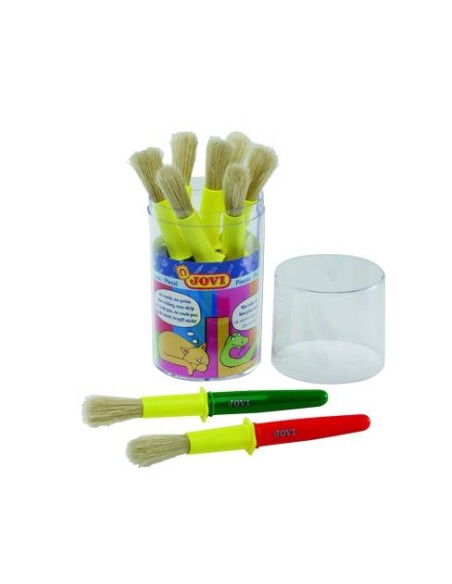 JOVI SCHOOL PINCELES ESCOLARES GRUESOS PELO CERDA BOTE DE 9