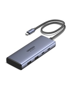 7-in-1 USB-C Hub CM498 Acoplamiento Base Gris