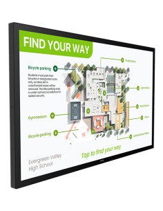 3000 series 55BDL3751T/00 pantalla de señalización Panel plano interactivo 138,4 cm (54.5") LCD Wifi 450 cd / m² 4K Ultra HD Neg