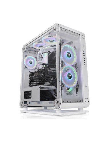 Core P6 Tempered Glass Snow Mid Tower Midi Tower Blanco