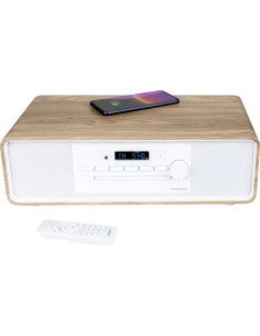 MIC301IBT sistema de audio para el hogar Microcadena de música para uso doméstico 10 W Blanco, Madera