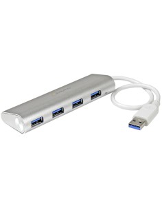 Hub Ladrón USB 3.0 de 4 Puertos - Hub Concentrador USB-A - Alimentado por el Bus - 5Gbps - Hub USB Portátil - Carcasa Resistente