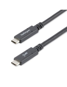 Cable de 1,8m USB-C a USB-C - PD de 5A - USB TipoC - Certificado para Funcionar con Chromebook - USB-IF - M a M - Cable de Carga