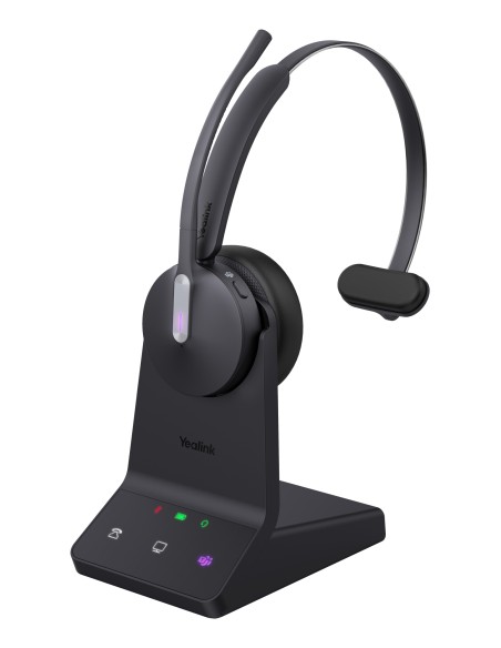 WH64 Mono Teams Auriculares Inalámbrico Diadema Oficina/Centro de llamadas USB Tipo C Bluetooth Negro