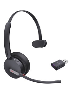 WH64 Hybrid Mono Teams Auriculares Inalámbrico Diadema Oficina/Centro de llamadas MicroUSB Bluetooth Negro