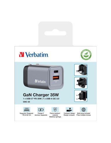 GNC-35 Universal Negro, Gris Corriente alterna Carga rápida Interior