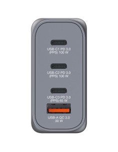 GNC-100 Universal Negro, Gris Corriente alterna Carga rápida Interior 2