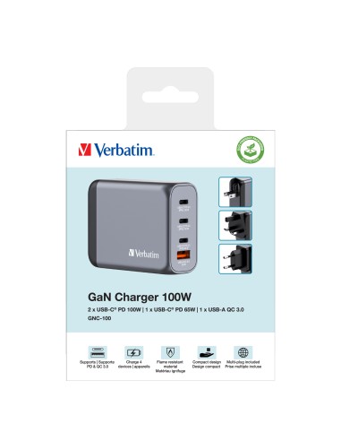 GNC-100 Universal Negro, Gris Corriente alterna Carga rápida Interior