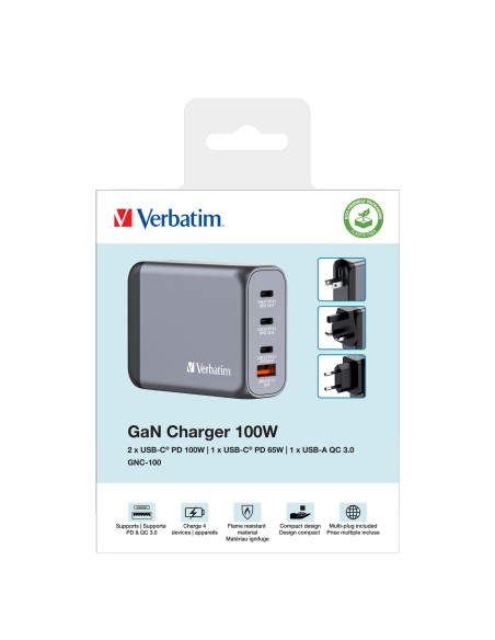 GNC-100 Universal Negro, Gris Corriente alterna Carga rápida Interior