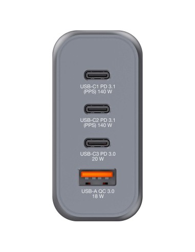 GNC-140 Universal Negro, Gris Corriente alterna Carga rápida Interior