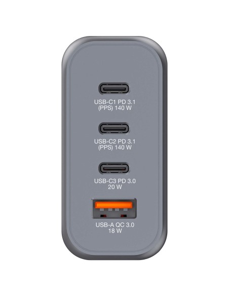 GNC-140 Universal Negro, Gris Corriente alterna Carga rápida Interior