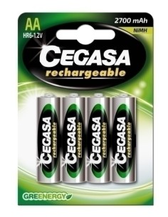 PILAS CEGASA RECARGABLES HR6 B/4
