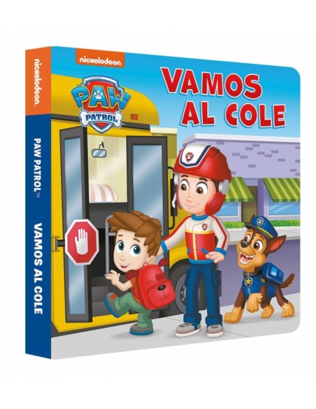 Paw Patrol Patrulla Canina Libro de carton Vamos al cole